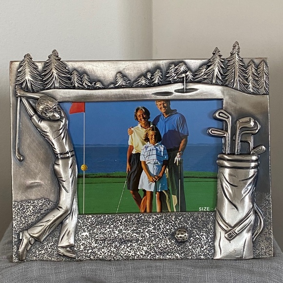 Linco Die-Cast Metal Boy Golfer Photo Frame BNIB - Picture 1 of 16
